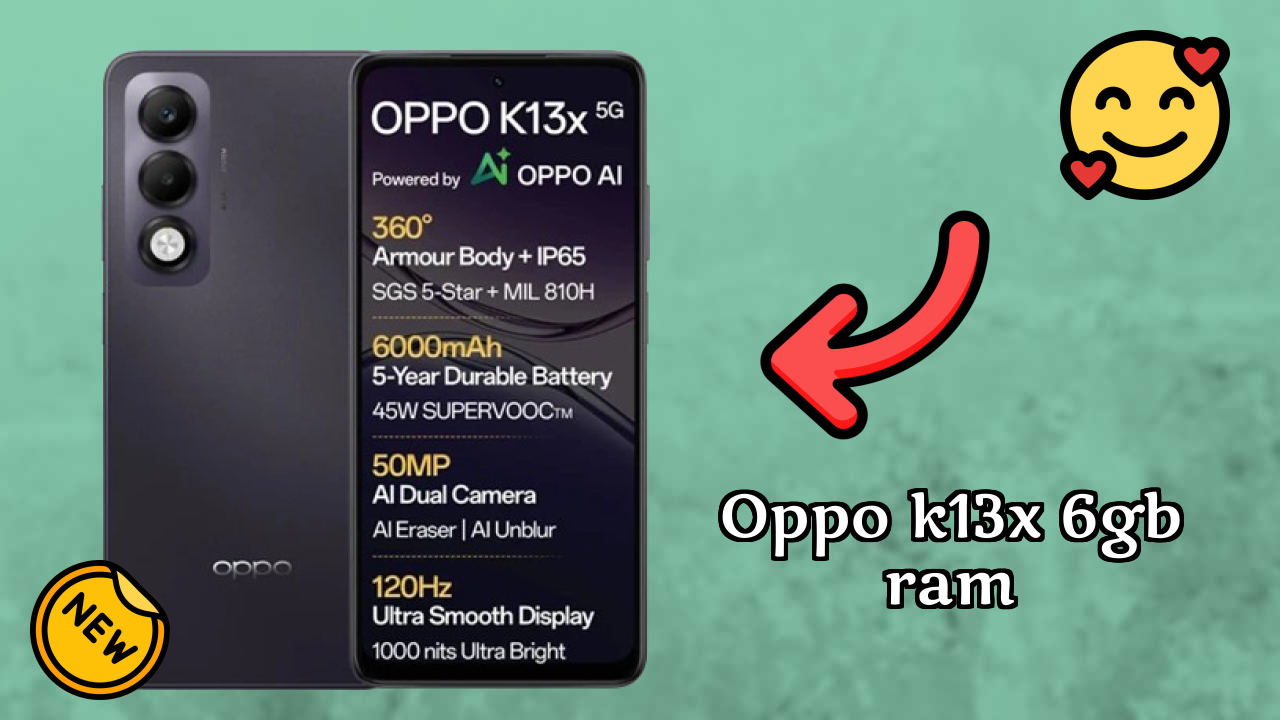 OPPO K13x 6GB RAM Display Technology: LCD Review