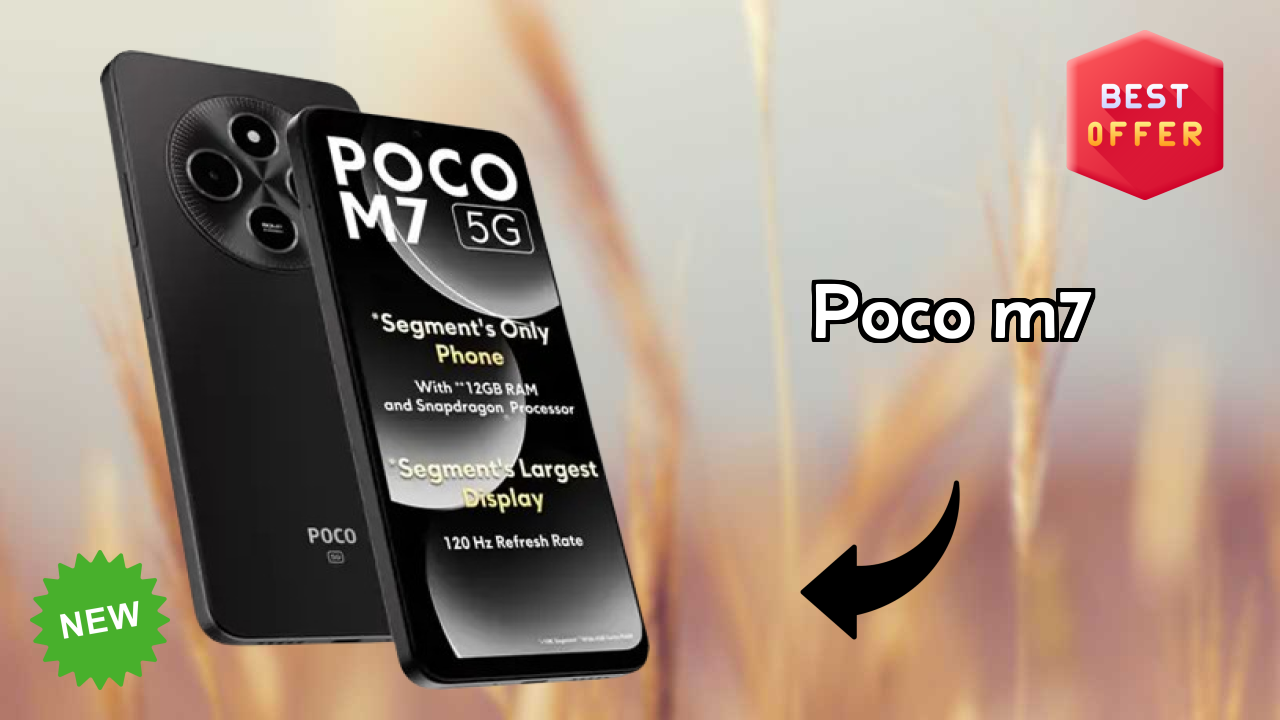 POCO M7 Battery Life: 5160 MAh Charging Speed