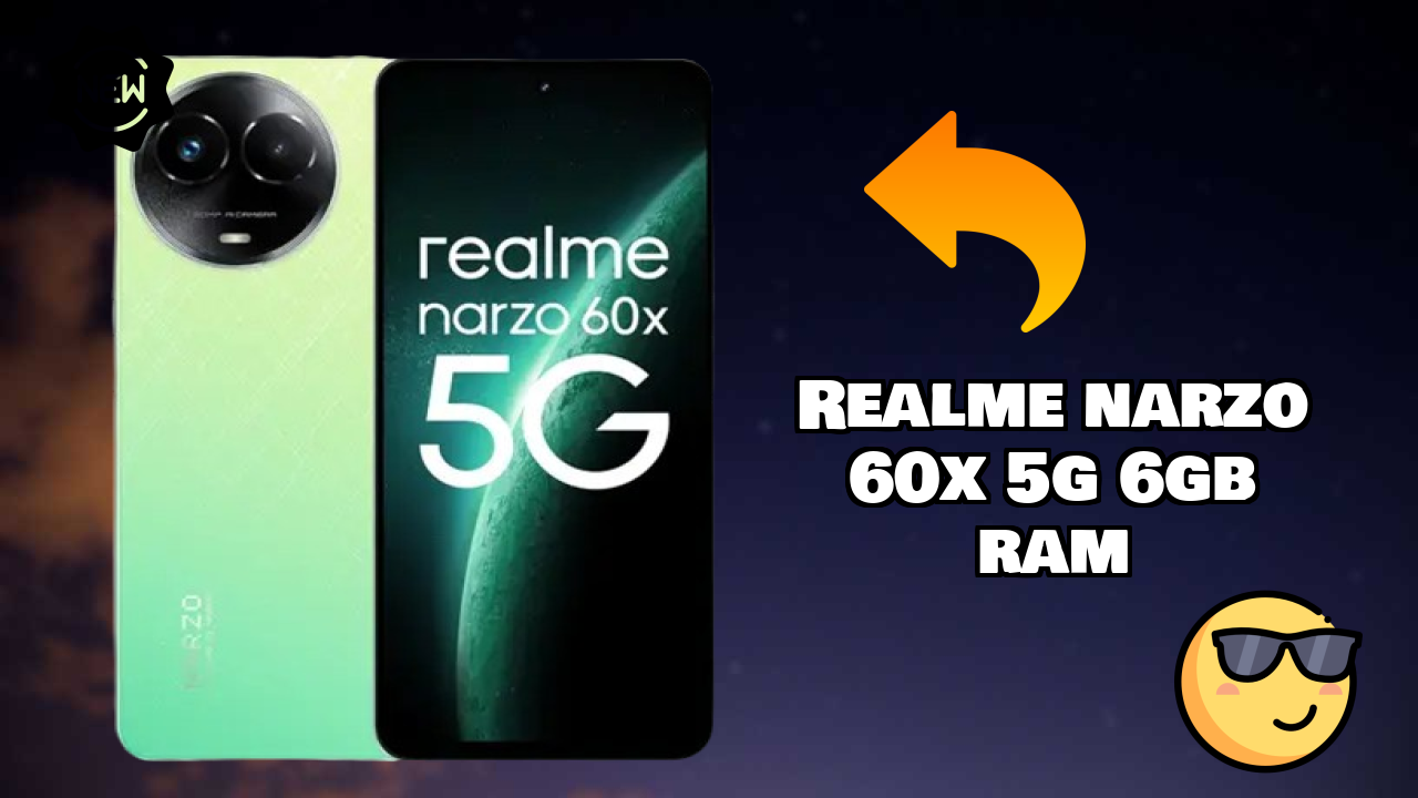 Realme Narzo 60X 5G 6GB RAM Display Size: 6.72 Inches (17.07 Cm) Screen Quality