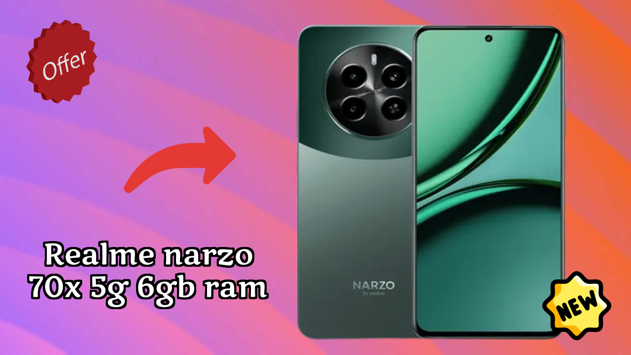 Realme Narzo 70x 5G 6GB RAM Display Size: 6.72 Inches (17.07 Cm) Screen Analysis