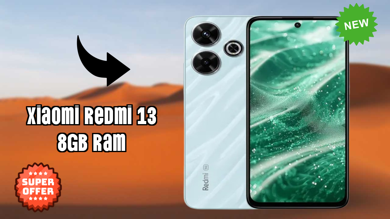 Xiaomi Redmi 13 8GB RAM Display Technology: IPS LCD Quality